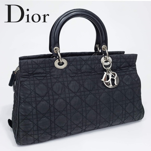 Christian Dior Cannage Lady Quilted Doctor Bag